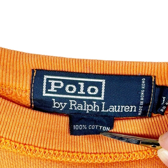 Vintage 90’s Polo Ralph Lauren RL Phys Ed Short Sleeve Sweatshirt Men’s Large - Picture 6 of 11